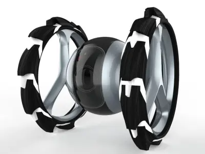 Futuristic research robot   3D model