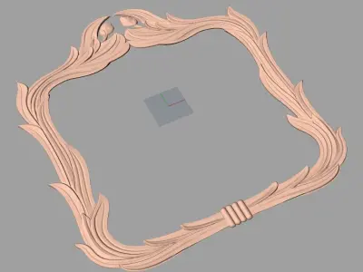 Photo frame 3D relief models STL Files used for CNC Router E648 3D model