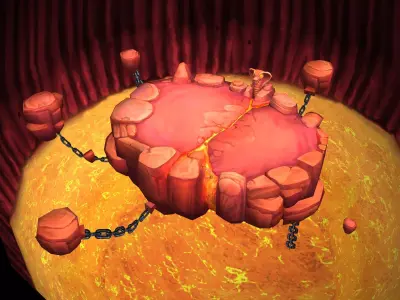 Low Mode - BOSS Battle Map 3D model