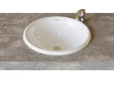 Roca Foro sink D40 cm built-in top 327872000 3D model