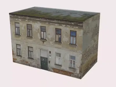 Old Apartment House Low-poly 3D model