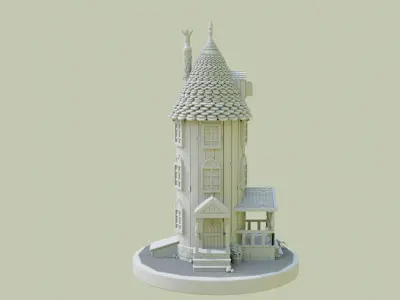  Moomin house 3d 3D model