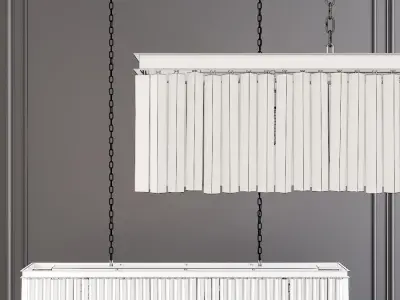 RH 1920S ODEON RHYS CLEAR GLASS PRISM RECTANGULAR 59 Black 3D model