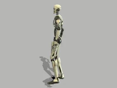 Robot Low-poly 3D model 13