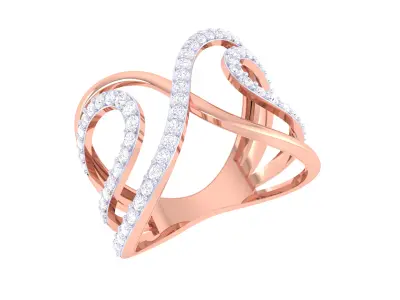  Women Ring MTL 3dm STL OBJ FBX Details 3D print model 48