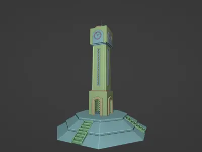 Clock of Homs Homs Syria The new Clock Square  3D model