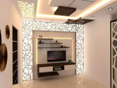 Modren Living Area 3D model