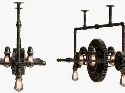 Chandelier connect sogwheel 3D model