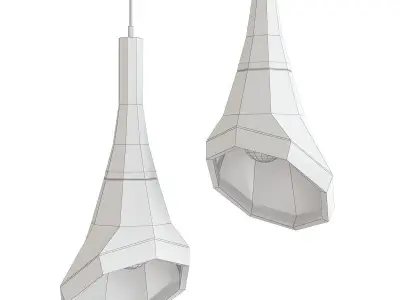 Neo studio design white noise 3d model Low-poly 3D model