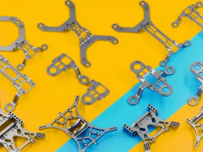 Sci-Fi Hard Surface Mechanical KITBASH 430 DETAILS 3D model