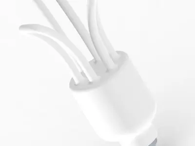 Innovative Flower CFL Bulb 3D print model