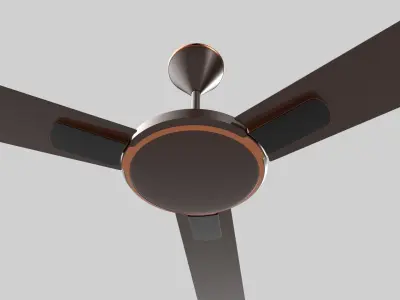 Ceiling Fan brown 3D model