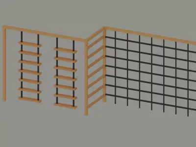 Playground Climber Low-poly 3D model