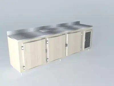 Kit705 lowboy 3 doors by Alex Marques Free 3D model