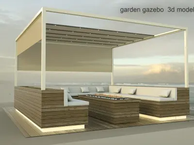 garden gazebo 3d model 3D model
