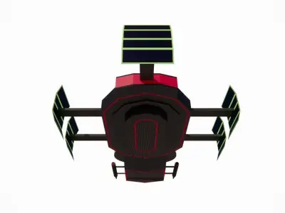 SPACSHIP MODEL spaceship Low-poly 3D model