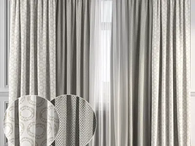 Curtain Set 141 3D model