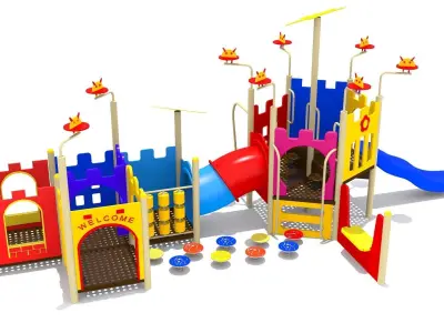 Kids Playground Low-poly 3D model shop