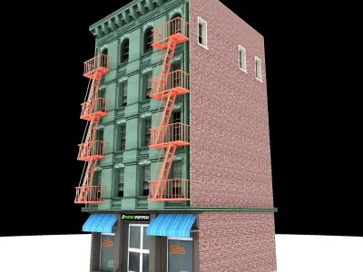 Nyc Building 06 Low-poly 3D model