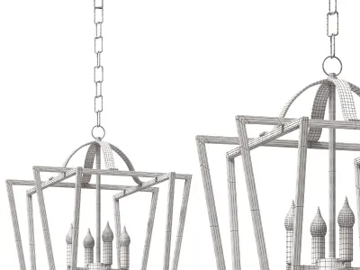 Bridgette Pendant By Elk Home  3D model