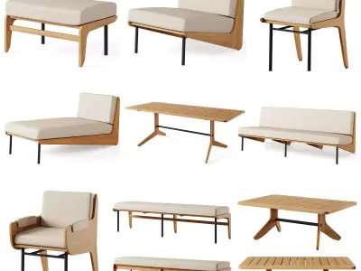 Kinney Teak  3D Model Pack