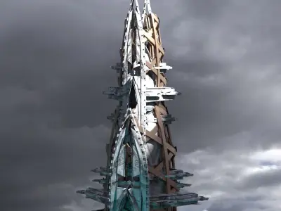 Planet side Elders Tower 3D model