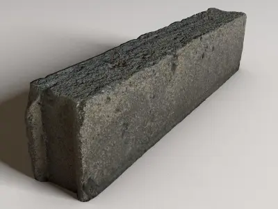 Old concrete blocks 3D model