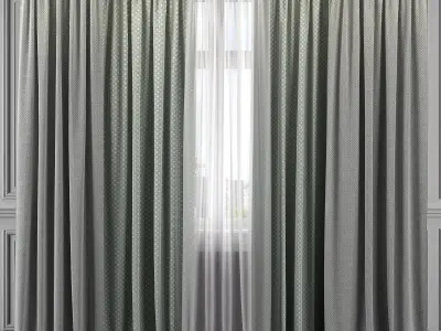 Curtain Set 308 3D model