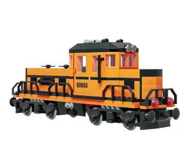 Train Lego Locomotive 80060 3D model