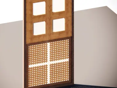 3D DOOR JAPANESE NEW CONCEPT 3D model