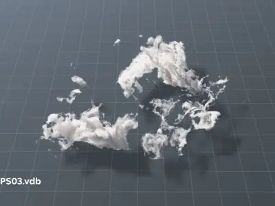 Volumetric clouds set  40 vdb files for render in vray corona 3D model