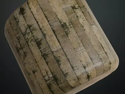 Traditional Diagonal Bamboo Lattice PBR Seamless Texture