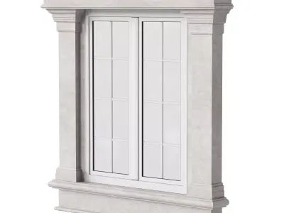 Architectural Classic Window 3D Model 6 3D model