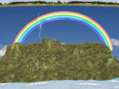 Lightning By The Rainbow 3D model