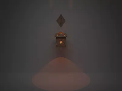 Lampada a Muro 3D model