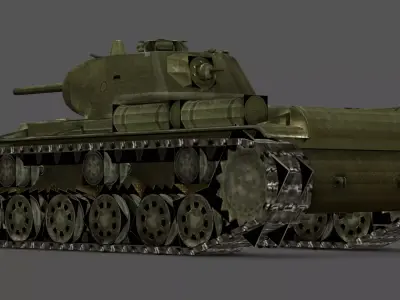 KV-1S Tank 3D Model Low-poly 3D model