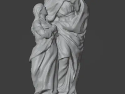 Saint Anna Sculpture 3D print model