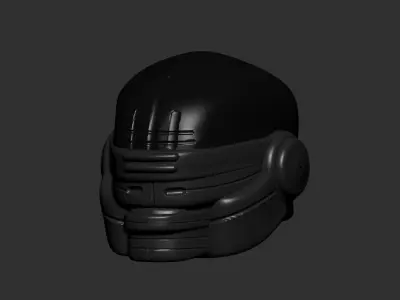 helmet high poly sculpt 3d printable ver 7 3D model 3D model