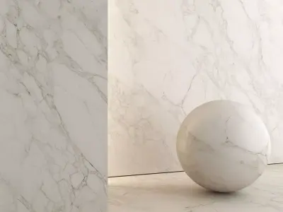Marble Material and Porcelain Stoneware Tiles - Set 03 Texture