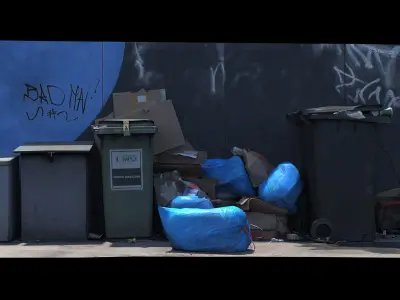 Trash Garbage  Photogrammetry 3D Scan 8K 3D model