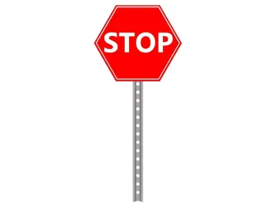 stop sign 3D model