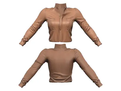 Military-Style Jumpsuit with Platform Sneakers Outfit Low-poly 3D model