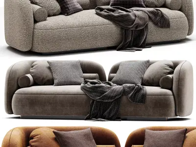 Nordic Sofa by Leader 3D model