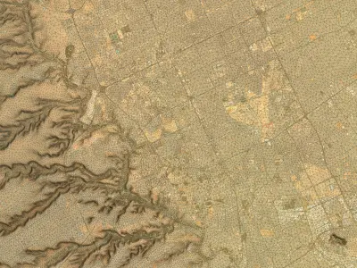 Riyadh - 3D City Topography Terrain 3D Model Pack