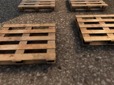 Oil Tanks Low-poly 3D model