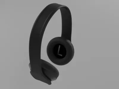 Headphones headphone Low-poly 3D model