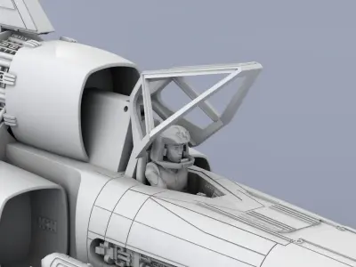 Original BattleStar Galactica Colonial Viper 1-24 scale 3D print model