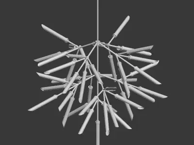Suspension lights Spur Grande Chandelier  3D model