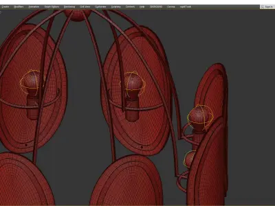  Hudson Valley Danes Chandelier Low-poly 3D model