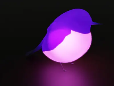 Pink Robin Indirect Lighting 3D model